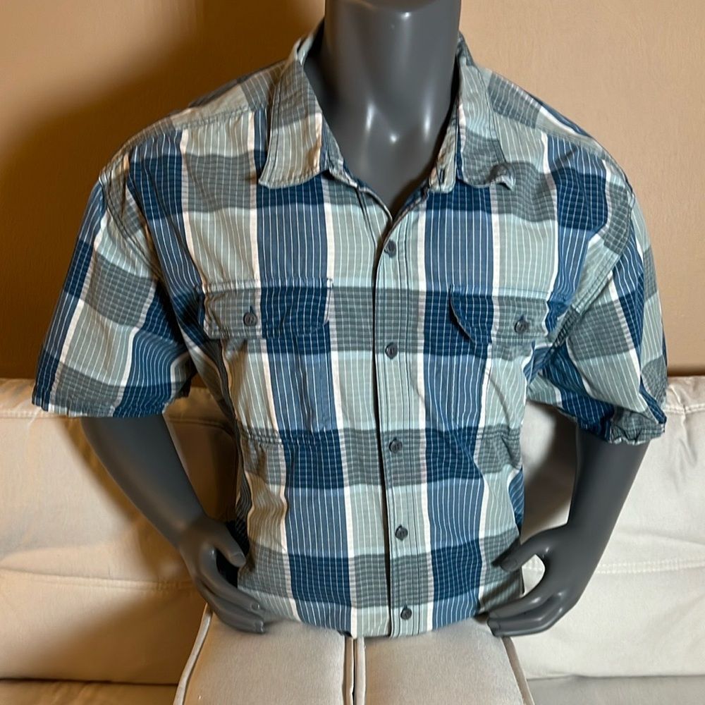 Great Northwest Clothing Company Men’s Blue Casual Button Down Shirt Size 3XLT